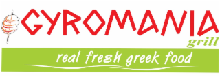 GYROMANIA GRILL REAL FRESH GREEK FOOD logo