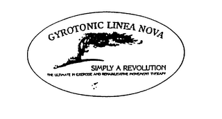 GYROTONIC LINEA NOVA SIMPLY A REVOLUTION THE ULTIMATE IN EXERCISE AND REHABILITATIVE MOVEMENT THERAPY logo