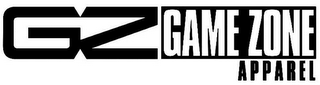 GZ GAME ZONE APPAREL logo