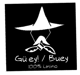 GÜEY! / BUEY 100% LATINO logo