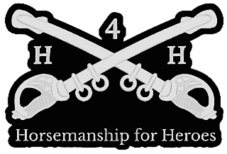 H 4 H HORSEMANSHIP FOR HEROES logo