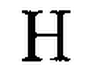 H logo