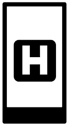 H logo