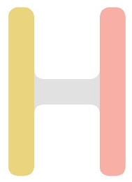 H logo