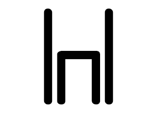 H logo