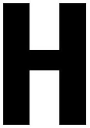 H logo