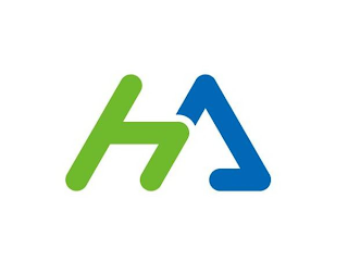 H A logo