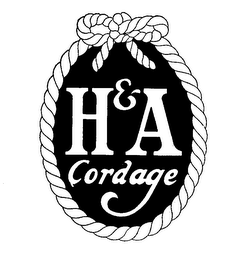 H & A CORDAGE logo