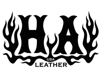 H A LEATHER USA logo