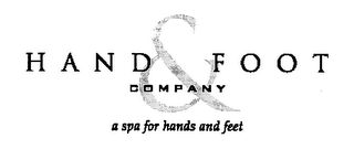 H A N D & F O O T COMPANY SPA FOR HANDS AND FEET logo