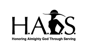 H. A. T. S. HONORING ALMIGHTY GOD THROUGH SERVING logo