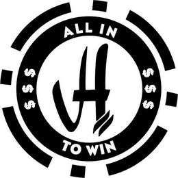 H ALL IN TO WIN logo