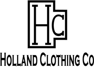 H C HOLLAND CLOTHING CO logo