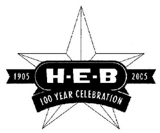 H-E-B 1905 - 2005 100 YEAR CELEBRATION logo