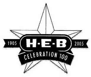 H-E-B 1905 2005 CELEBRATION 100 logo
