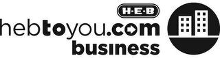 H-E-B HEBTOYOU.COM BUSINESS logo