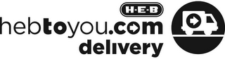 H-E-B-  HEBTOYOU.COM DELIVERY logo