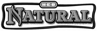 H-E-B NATURAL logo