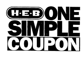 H-E-B ONE SIMPLE COUPON logo