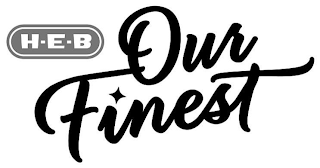 H-E-B OUR FINEST logo