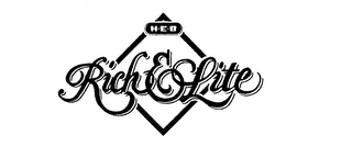 H-E-B RICH & LITE logo
