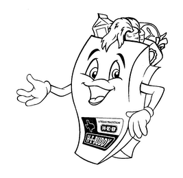 H-E-BUDDY A TEXAS TRADITION H-E-B logo
