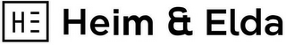 H E HEIM & ELDA logo