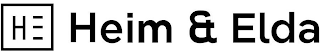 H E HEIM & ELDA logo