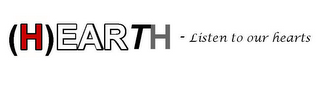 (H) EARTH LISTEN TO OUR HEARTS logo