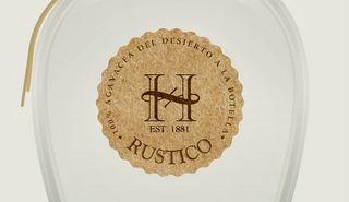 H EST. 1881 RUSTICO 100% AGAVACEA DEL DESIERTO A LA BOTELLA logo