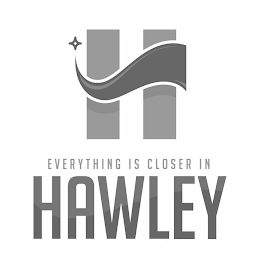 H EVERYTHING IS CLOSER IN HAWLEY logo