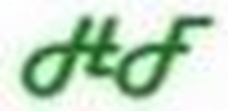 H F logo