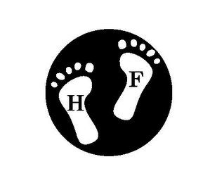 H F logo
