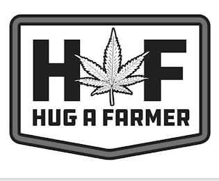 H F HUG A FARMER logo