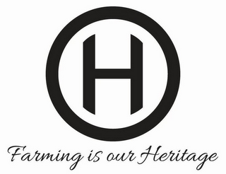 H FARMING IS OUR HERITAGE logo