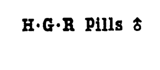H G R PILLS logo