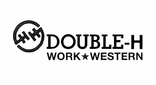 H H DOUBLE-H WORK WESTERN logo