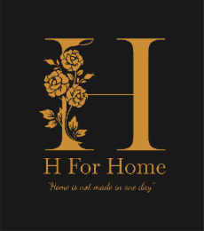 H H FOR HOME "HOME IS NOT MADE IN ONE DAY" logo