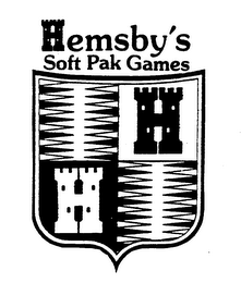 H H HEMSBY'S SOFT PAK GAMES logo