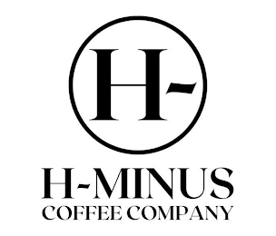 H- H-MINUS COFFEE COMPANY logo