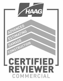 H HAAG CERTIFIED REVIEWER COMMERCIAL ADVANCED ESTIMATING DAMAGE CONSTRUCTION logo