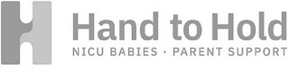 H HAND TO HOLD NICU BABIES · PARENT SUPPORT logo
