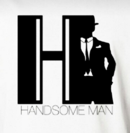 H HANDSOME MAN logo