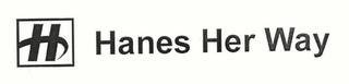 H HANES HER WAY logo