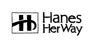 H HANES HER WAY logo