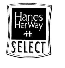 H HANES HER WAY SELECT logo