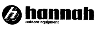 H HANNAH OUTDOOR EQUIPMENT logo