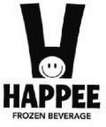 H HAPPEE FROZEN BEVERAGE logo