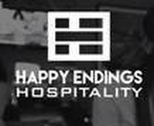 H HAPPY ENDINGS HOSPITALITY logo