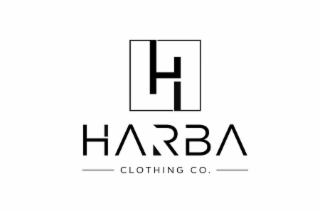 H HARBA CLOTHING CO. logo